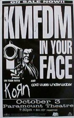 KMFDM with Korn as a support band